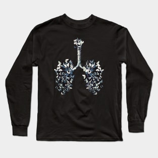 Lung Anatomy / Cancer Awareness 17 Long Sleeve T-Shirt